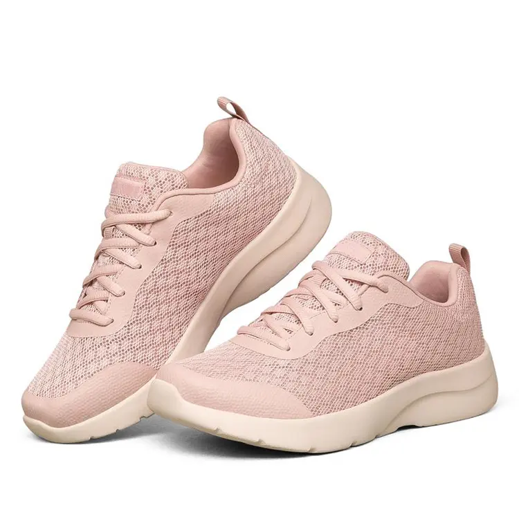 Fujian Factory Wholesale Md Outsole Mesh Upper Cozy Breathable Unisex Trainer Sport Women Running Shoes Featured Image
