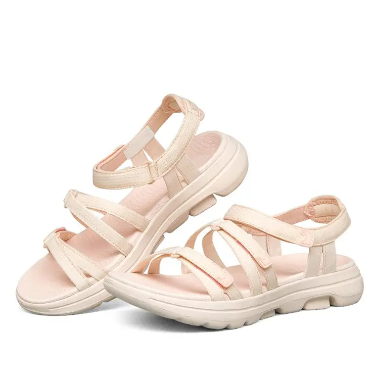 Summer New Arrivals 2021 Fashion Simple Style Custom Lady Pink Rope Sandals For Women